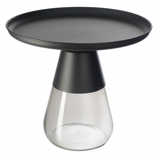 Столик кофейный Dahl, Ø60 см, черный/серый