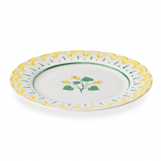 Тарелка десертная "Летний час", Ø20 см, желтая