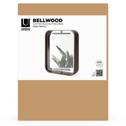 Фоторамка двухсторонняя Bellwood, 19х24, орех