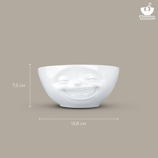 Чаша Laughing, 350 мл, белая