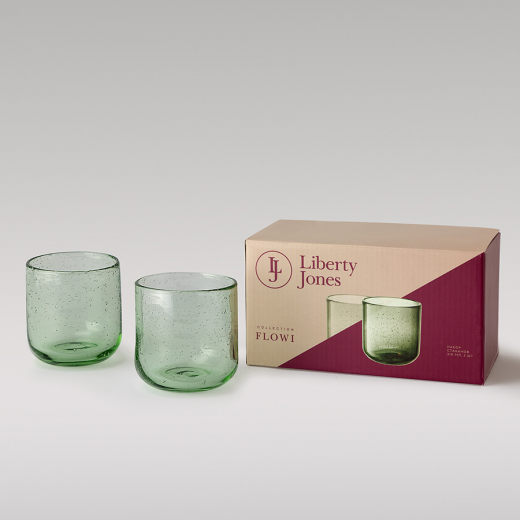 Набор стаканов Flowi, 310 мл, зеленые, 2 шт.