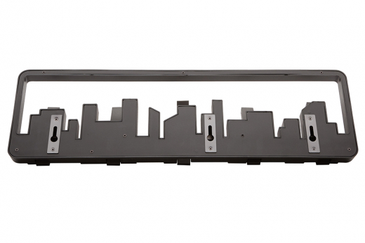Вешалка настенная Skyline, 50 см, черная, 5 крючков