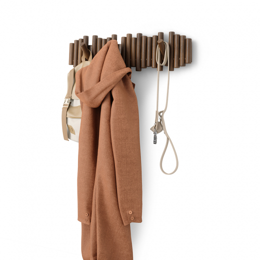 Вешалка настенная Picket, 8 крючков, состаренный грецкий орех