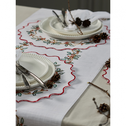 Набор из двух салфеток Festive wreath из коллекции New Year Essential, 45х45 см