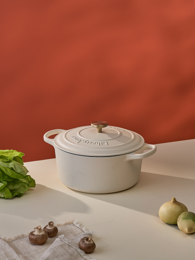 Кастрюля с крышкой из коллекции "Шеффилд", Ø26 см, молочная