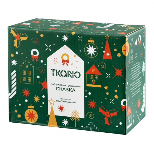 Набор ёлочных украшений Сказка из коллекции New Year Essential, 4шт