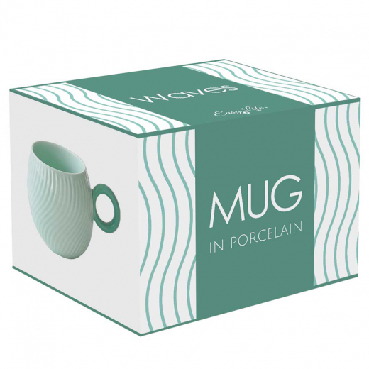 Кружка Waves, 350 мл, бирюзовая