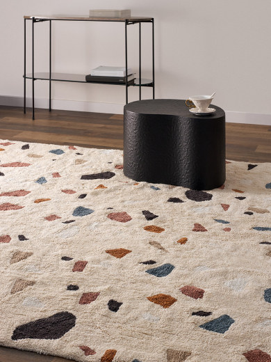 Ковер из хлопка Terrazzo Poetry из коллекции Ethnic