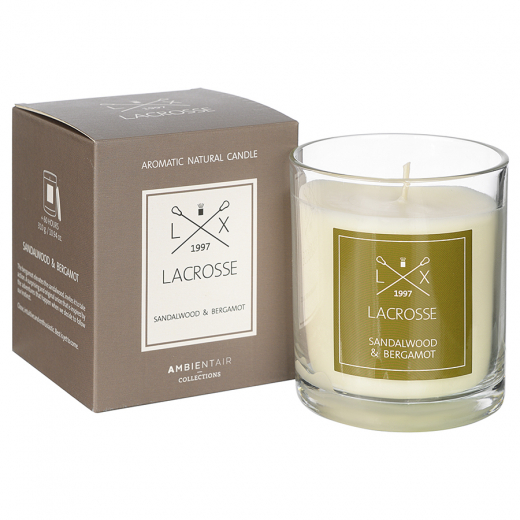 Свеча ароматическая Lacrosse, Sandalwood&Bergamot (новая), 60 ч