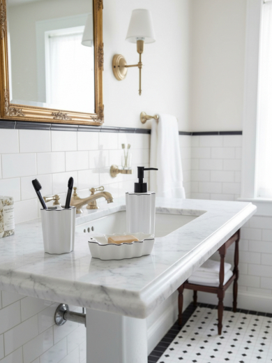 Органайзер для зубных щеток Camellia, белый