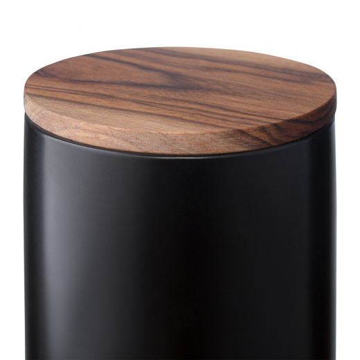 Банка для хранения керамическая, 750 мл, черная