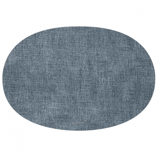 Салфетка подстановочная овальная двухсторонняя Fabric, синяя