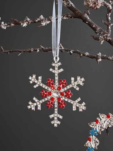 Набор елочных украшений Christmas diamonds из коллекции New Year Essential, 4 шт.