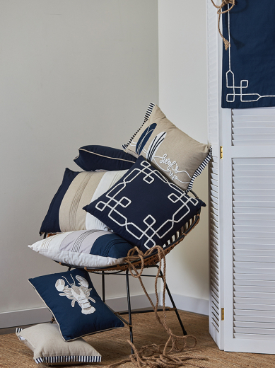 Подушка декоративная Navy story из коллекции Sea treasures, 45х45 см