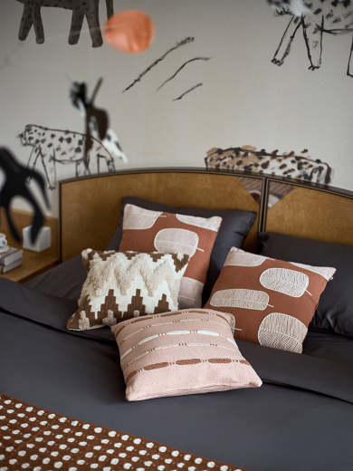 Чехол на подушку декоративный Beige blink из коллекции Ethnic, 45х45 см