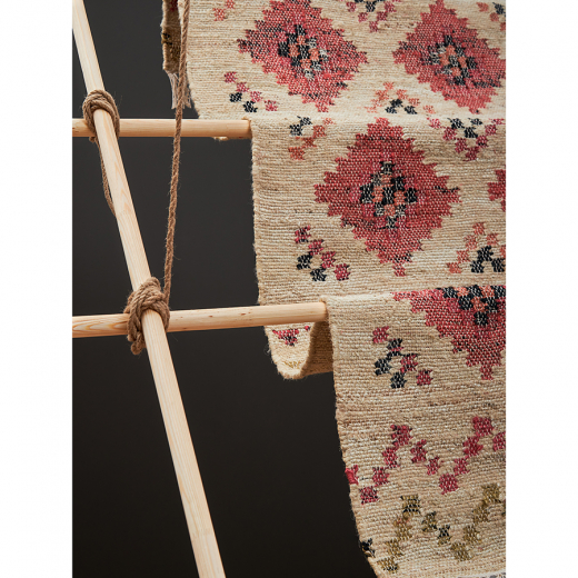 Ковер из джута и шерсти по мотивам башкирских орнаментов из коллекции Cultural Heritage, 120х180 см