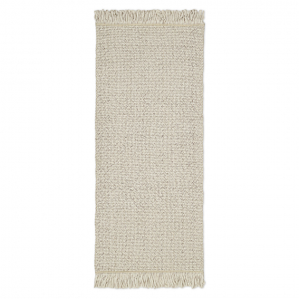 Ковер из переработанного пластика бежевого цвета из коллекции Ethnic, 70х160 см