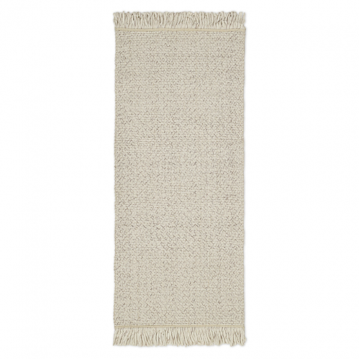 Ковер из переработанного пластика бежевого цвета из коллекции Ethnic, 70х160 см