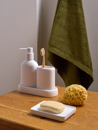 Мыльница Slim, белая