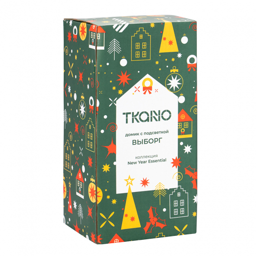 Домик с подсветкой Выборг из коллекции New Year Essential, 20,5 см