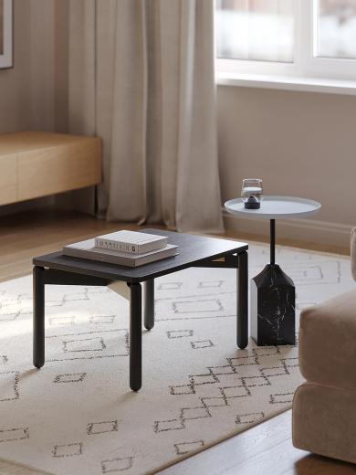 Столик кофейный Saga, 50х70 см, темно-серый