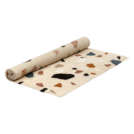 Ковер из хлопка Terrazzo Poetry из коллекции Ethnic