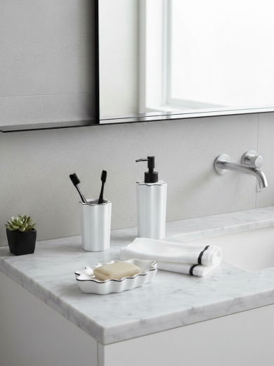 Стакан для зубных щеток Camellia, белый