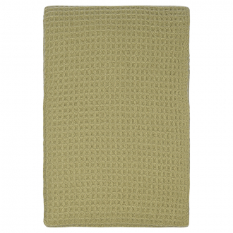 Плед из шерсти травянисто-зеленого цвета из коллекции Essential, 130х180 см