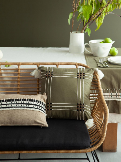 Чехол на подушку Nomad grid из коллекции Ethnic, 45х45 см