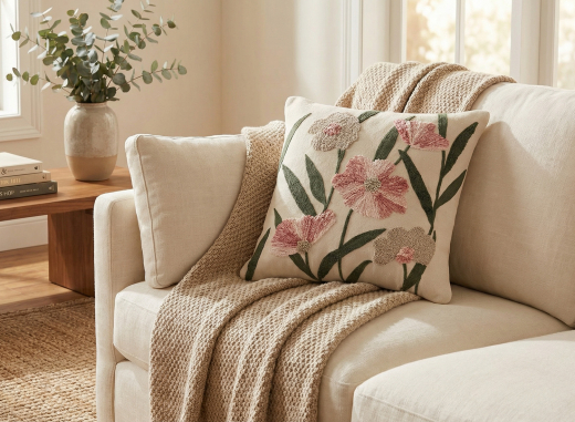 Подушка декоративная Summer garden из коллекции Ethnic, 45х45 см