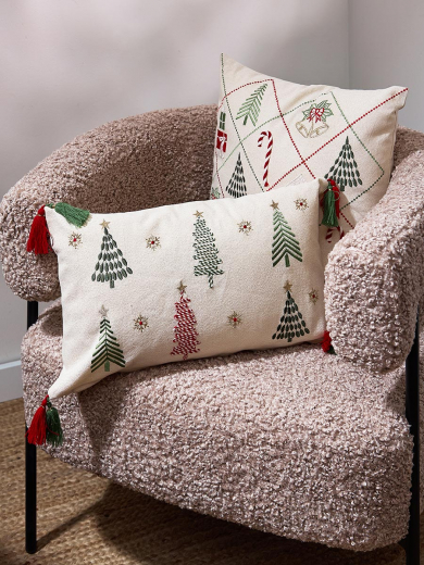 Чехол на подушку Frozen pines из коллекции New Year Essential, 30х50 см