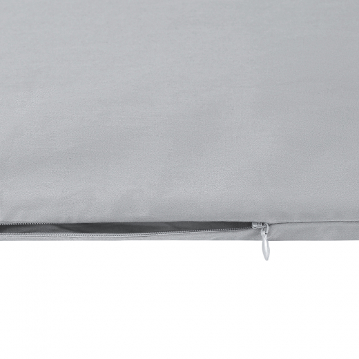 Комплект постельного белья из премиального сатина светло-серого цвета из коллекции Essential, 150х20