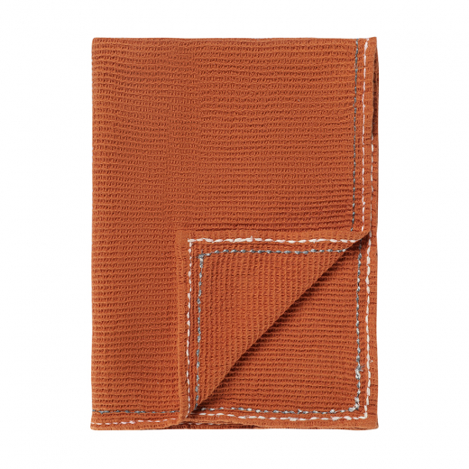 Набор вафельных полотенец с декоративной строчкой из коллекции Essential, 50х70 см