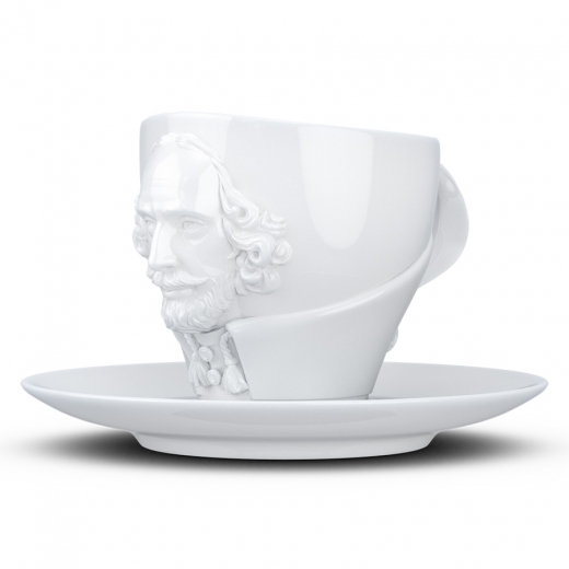 Чайная пара Talent, William Shakespeare, 260 мл, белая