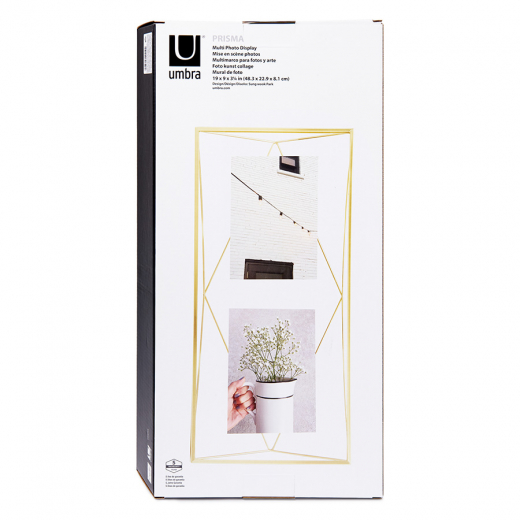 Мультирамка Prisma, латунь