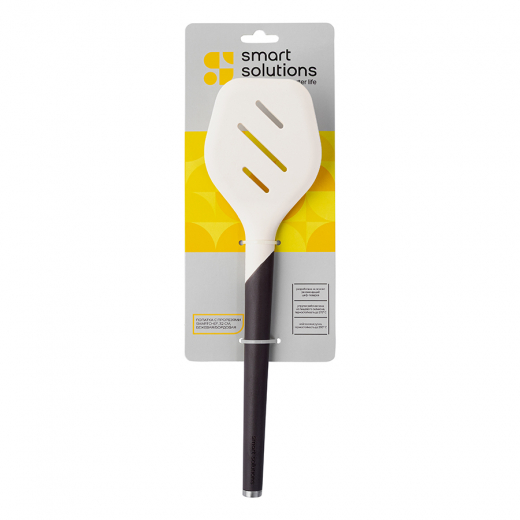 Лопатка с прорезями SmartChef, 32 см, бежевая/бордовая