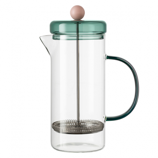 Френч-пресс Orb, изумрудный/розовый, 900 мл