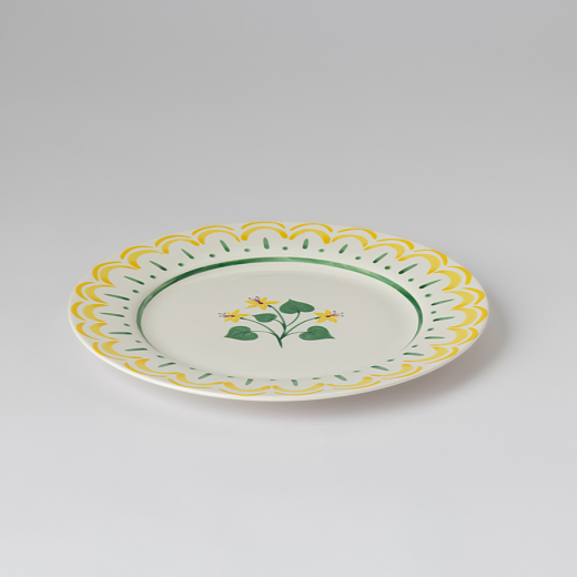 Тарелка десертная "Летний час", Ø20 см, желтая