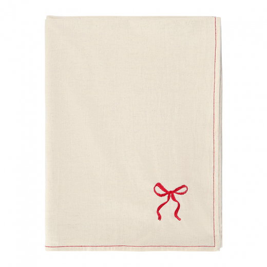 Скатерть Fancy Bows бежевого цвета из коллекции Essential, 180х240 см