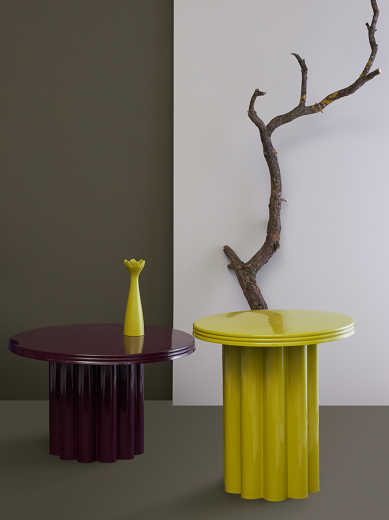 Столик приставной Vivlend, Ø43 см, лайм