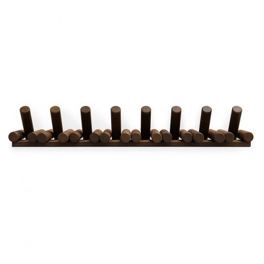 Вешалка настенная Picket, 8 крючков, состаренный грецкий орех