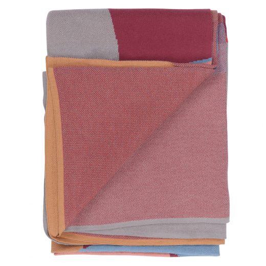 Плед из хлопка с авторским принтом из коллекции Freak Fruit, 130х180 см