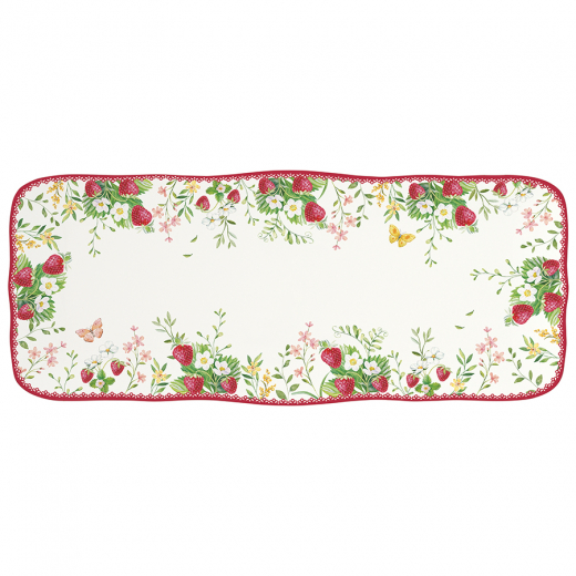 Блюдо прямоугольное Jardin Des Fraises, 36х15 см
