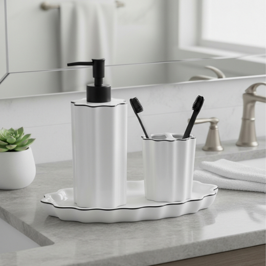 Диспенсер для жидкого мыла Camellia, белый