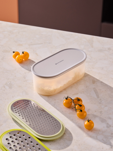 Терка с контейнером и крышкой Smart Helper, 20х10х9,5 см