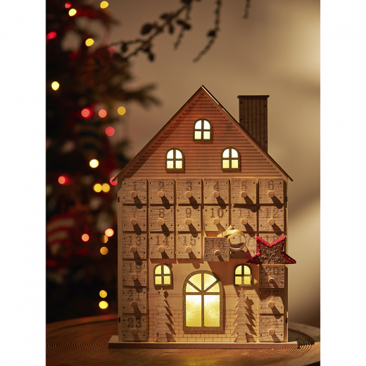 Адвент-календарь с подсветкой Festive house из коллекции New Year Essential