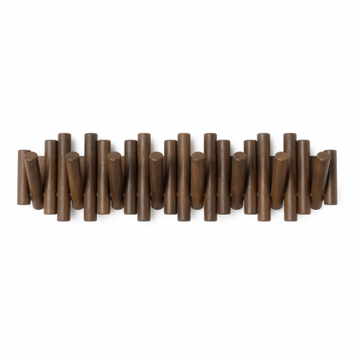 Вешалка настенная Picket, 8 крючков, состаренный грецкий орех