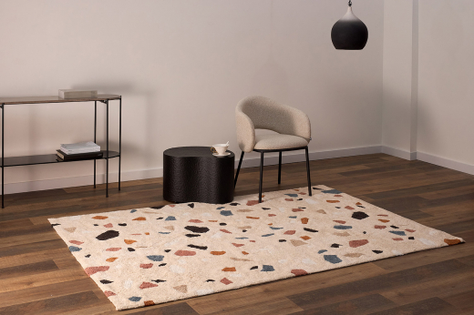 Ковер из хлопка Terrazzo Poetry из коллекции Ethnic