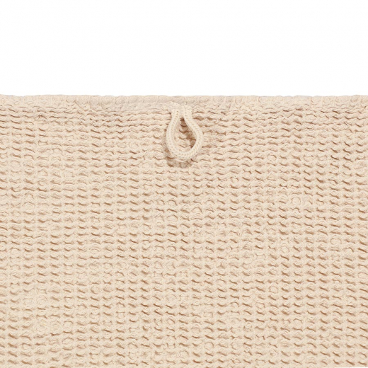 Полотенце для рук из умягченной вафли кремового цвета из коллекции Essential, 50x90 см