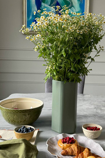 Набор из 4 пиал кремового/бежевого цветов с рельефным узором Ягоды Тайги из коллекции Russian North, 130 мл